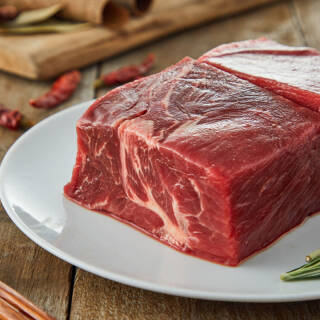 恒都 澳洲原切牛后腿肉块 1kg/袋 进口草饲牛肉 *4件